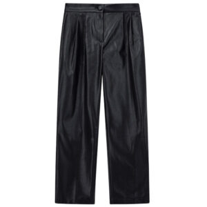 Pantaloni Armani Exchange in ecopelle con pinces