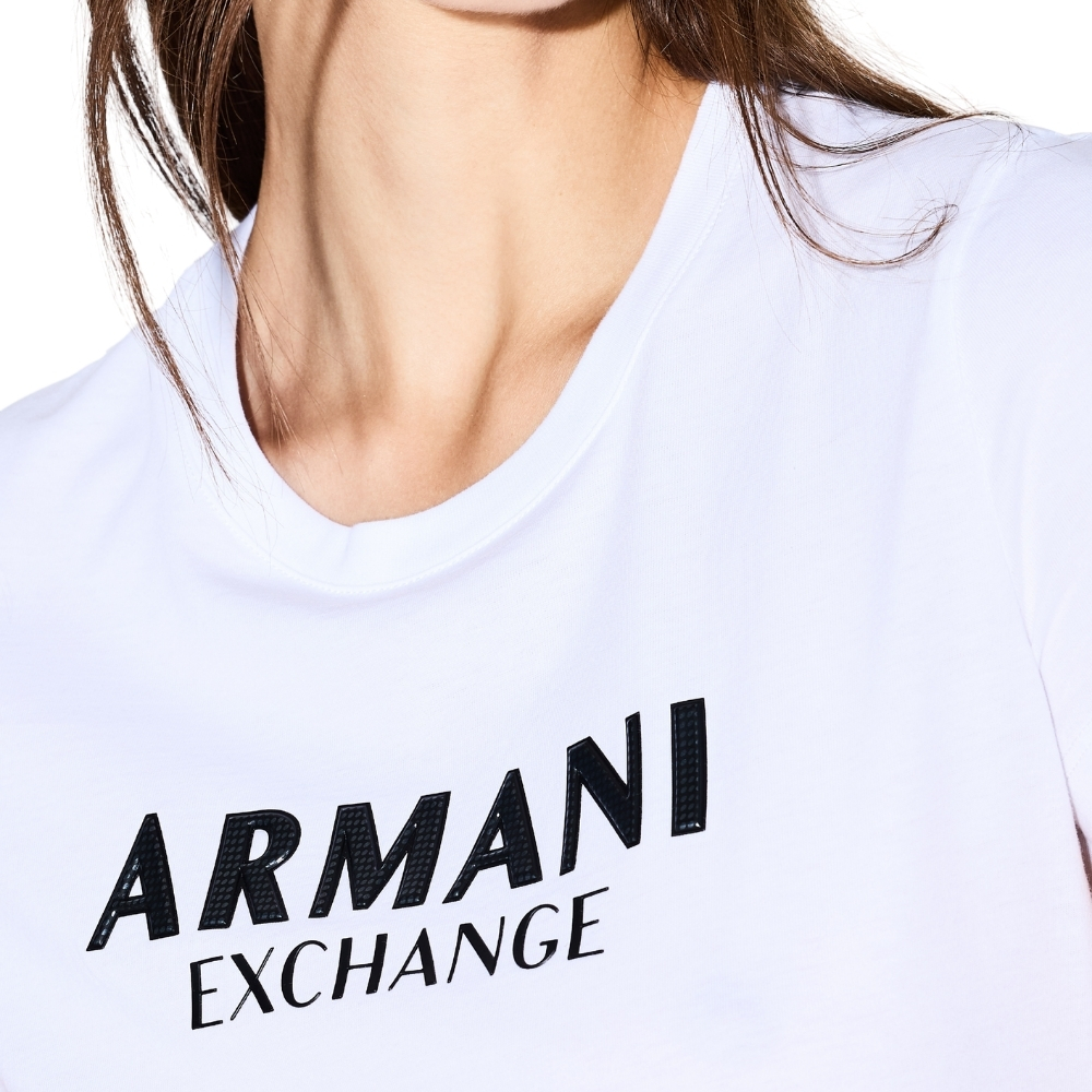 T-Shirt Armani Exchange con logo lettering