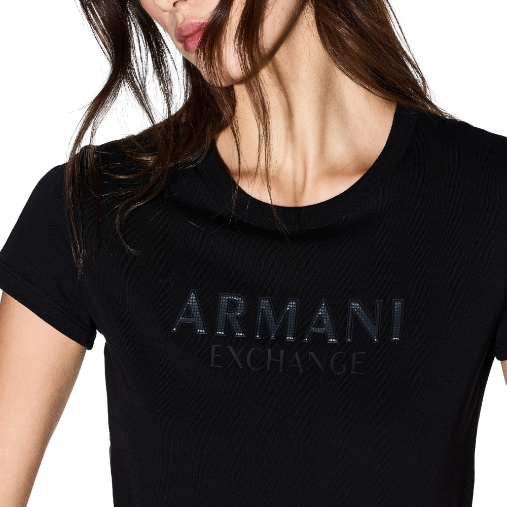 T-Shirt Armani Exchange con logo lettering