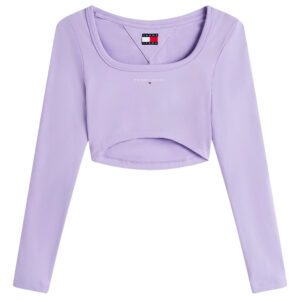 T-Shirt Tommy Jeans crop a maniche lunghe