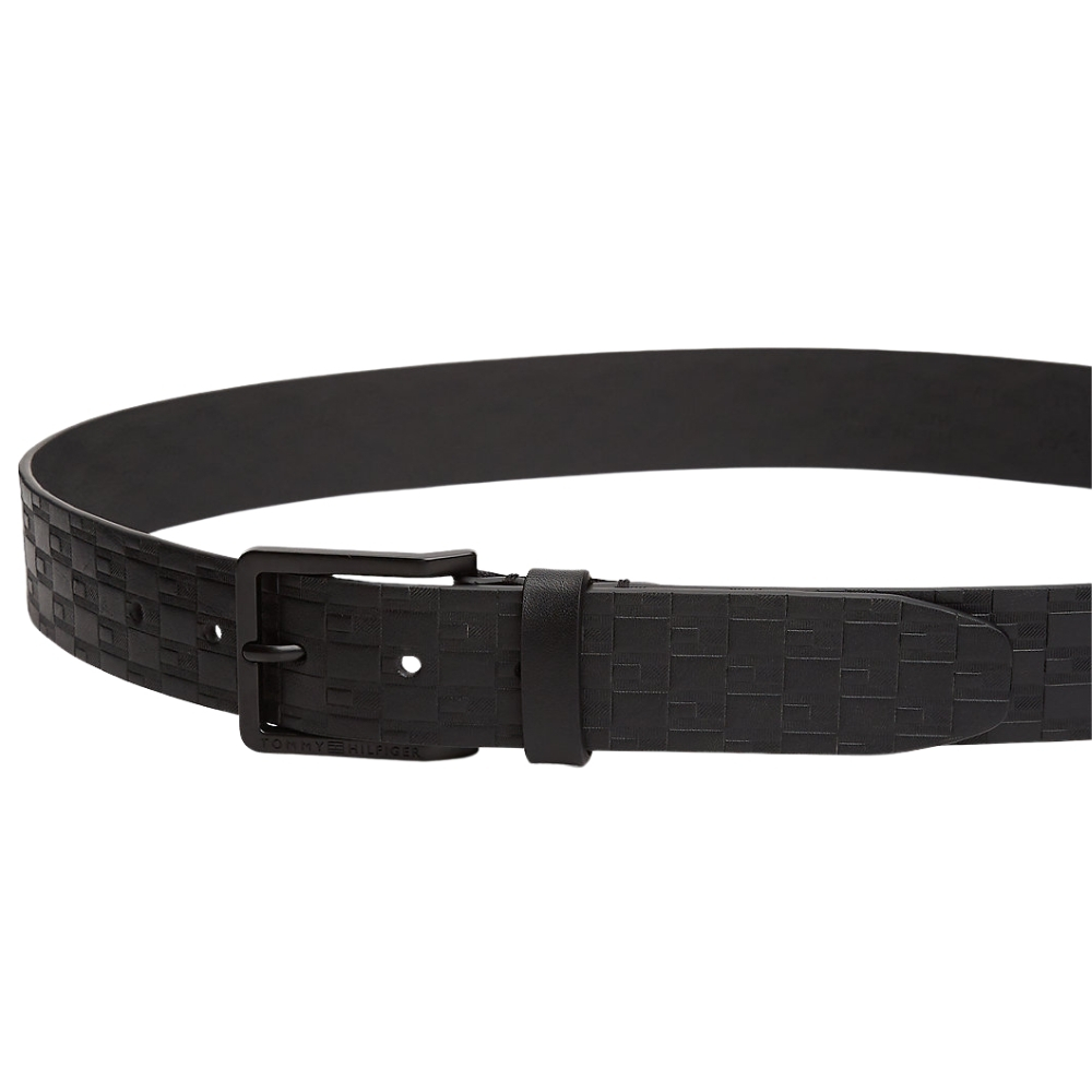 Cintura Tommy Hilfiger TH Flag in pelle