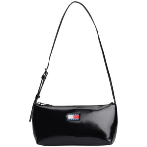 Borsa Tommy Jeans a spalla essential lucida con logo