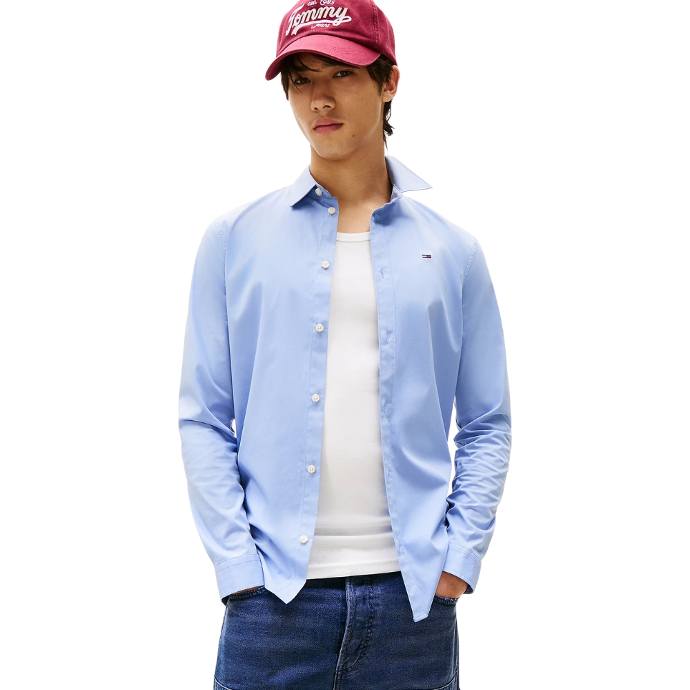 Camicia Tommy Jeans slim fit in popeline