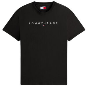 T-Shirt Tommy Jeans in jersey con logo ricamato