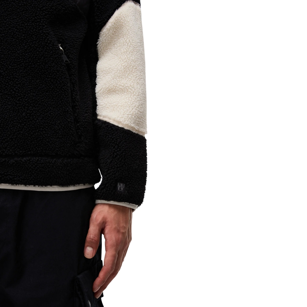 Felpa Napapijri in pile con cappuccio e zip