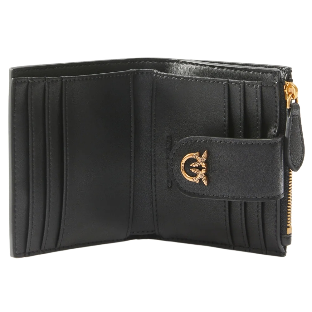 Portafoglio Pinko piccolo in pelle con logo