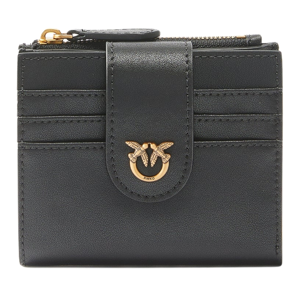 Portafoglio Pinko piccolo in pelle con logo