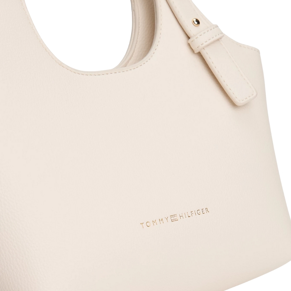 Borsa Tommy Hilfiger tote con logo metallizzato