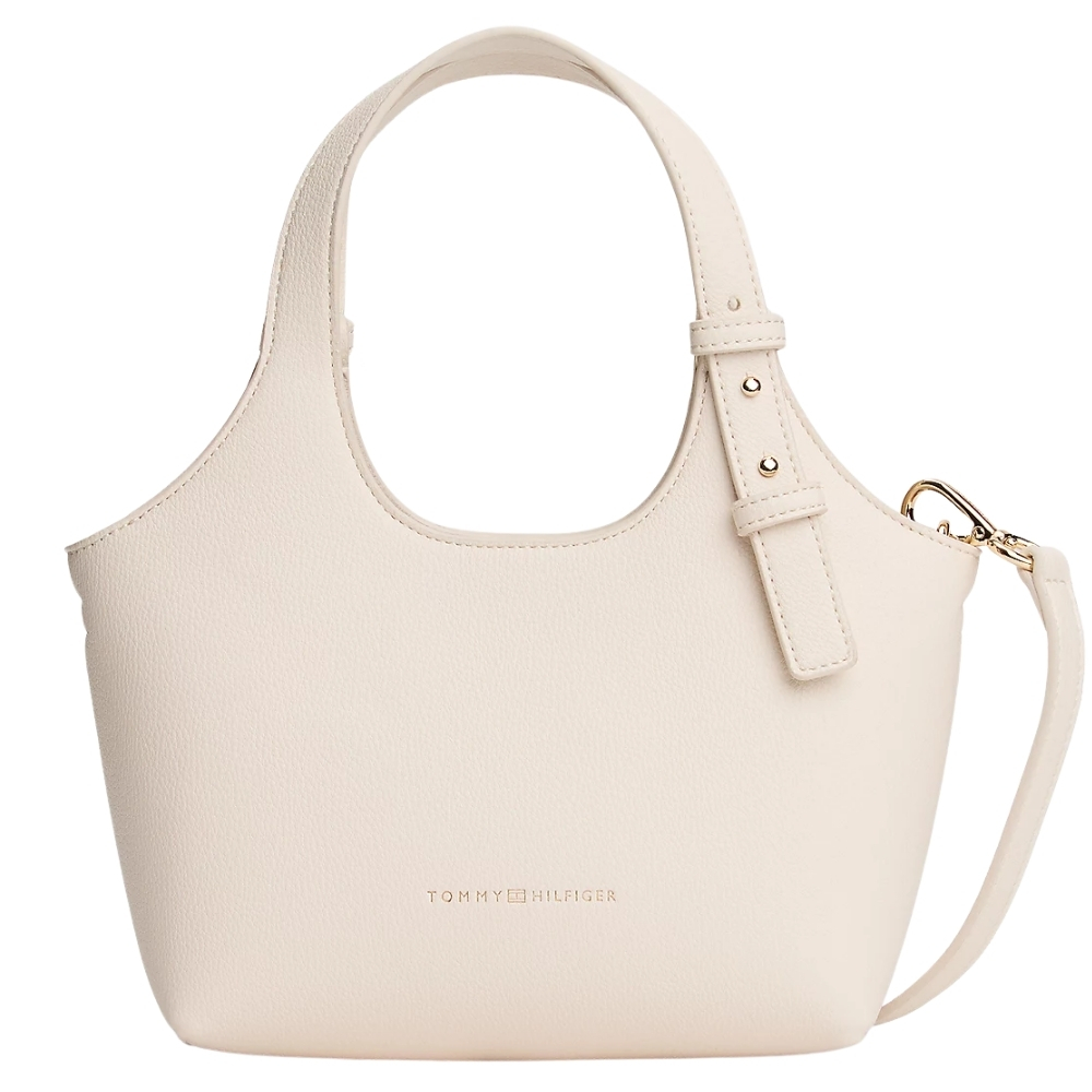 Borsa Tommy Hilfiger tote con logo metallizzato