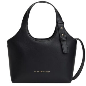 Borsa Tommy Hilfiger tote con logo metallizzato