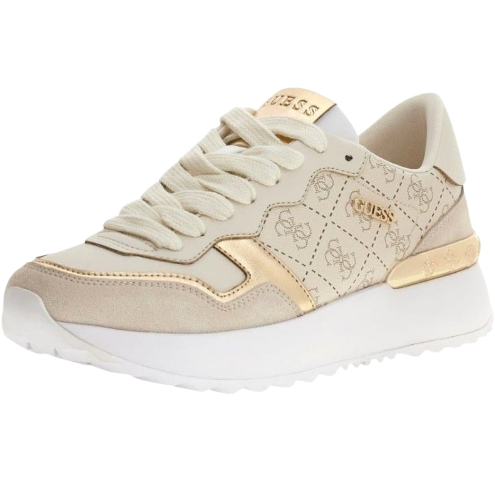 Sneakers Guess in ecopelle Vinsa5 con dettagli a contrasto e logo 4G
