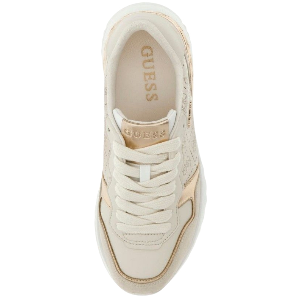 Sneakers Guess in ecopelle Vinsa5 con dettagli a contrasto e logo 4G