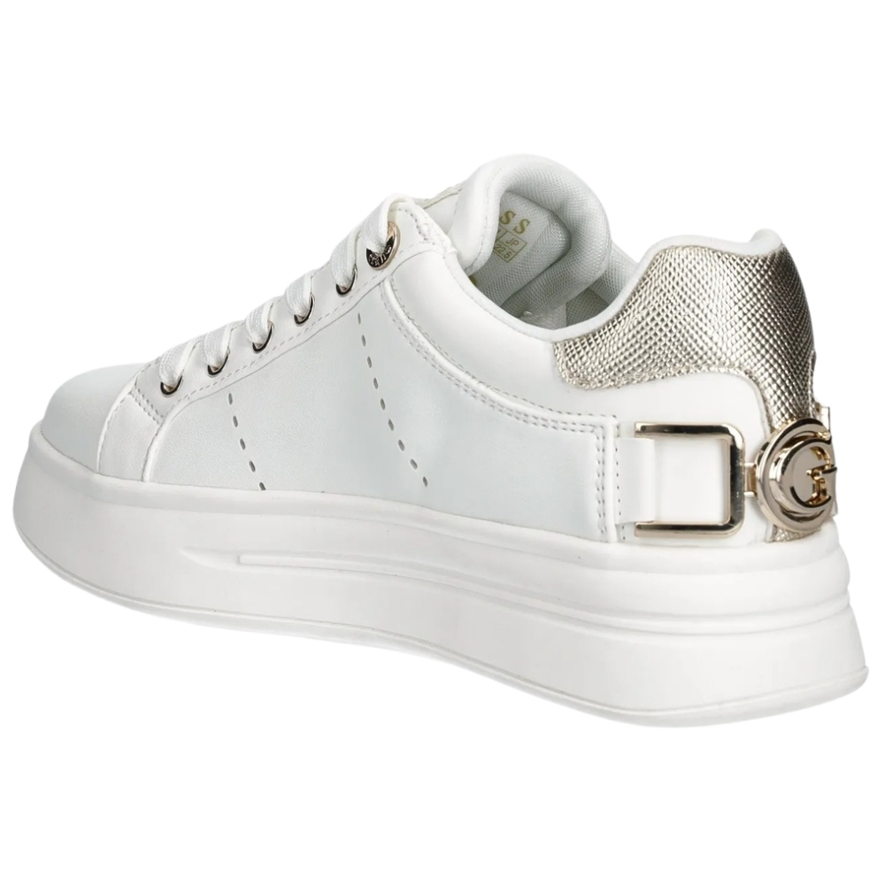 Sneakers Guess in ecopelle Wesli con dettaglio posteriore