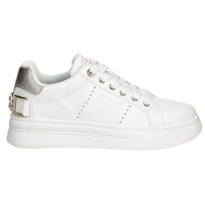 Sneakers Guess in ecopelle Wesli con dettaglio posteriore