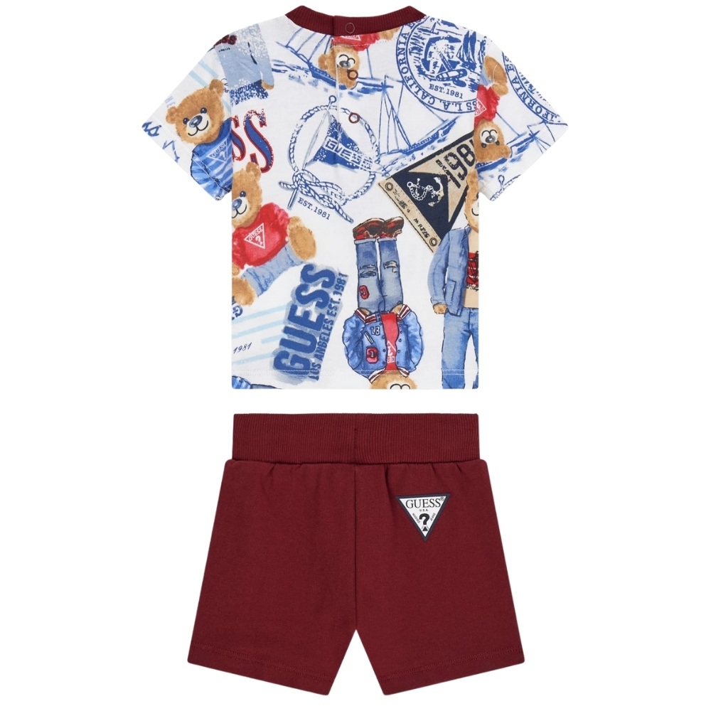 Set t-shirt e shorts Guess kids logo