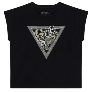 T-shirt Guess logo paillettes