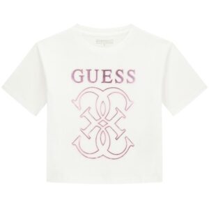 T-shirt Guess cropped logo