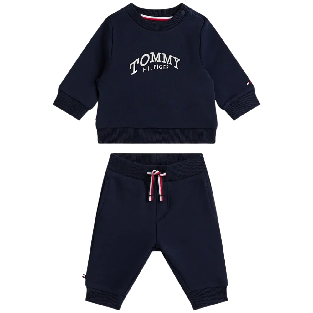 Completo Tommy Hilfiger felpa e jogger con logo