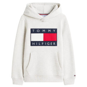 Felpa Tommy Hilfiger con cappuccio e distintivo