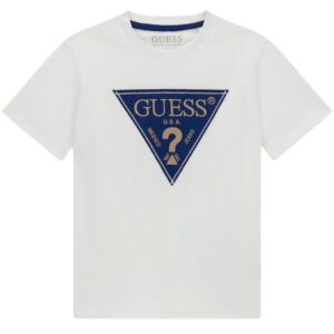 T-shirt Guess kids con logo ricamato