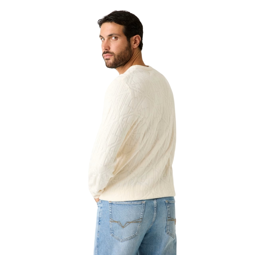 Maglione Guess con logo in rilievo