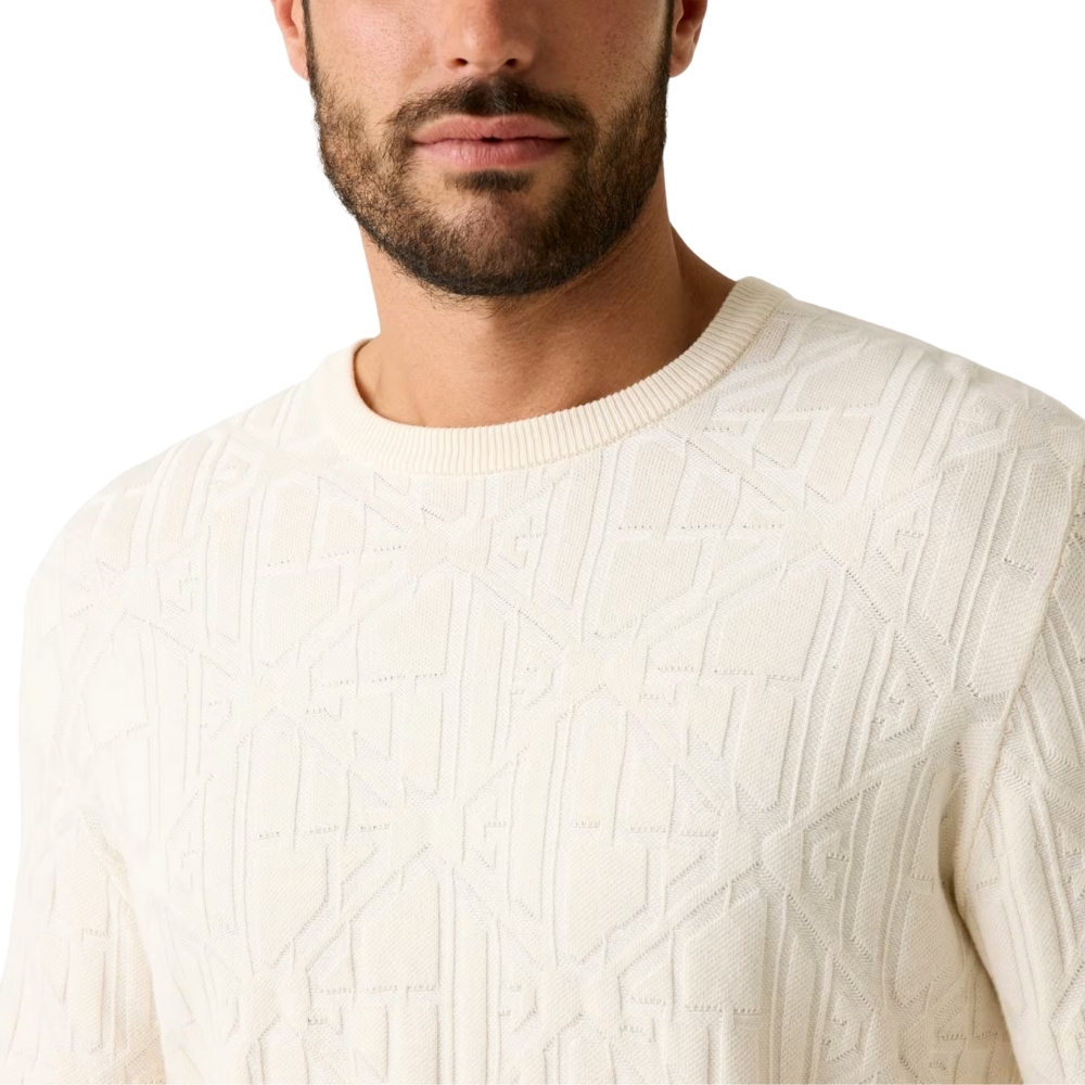 Maglione Guess con logo in rilievo