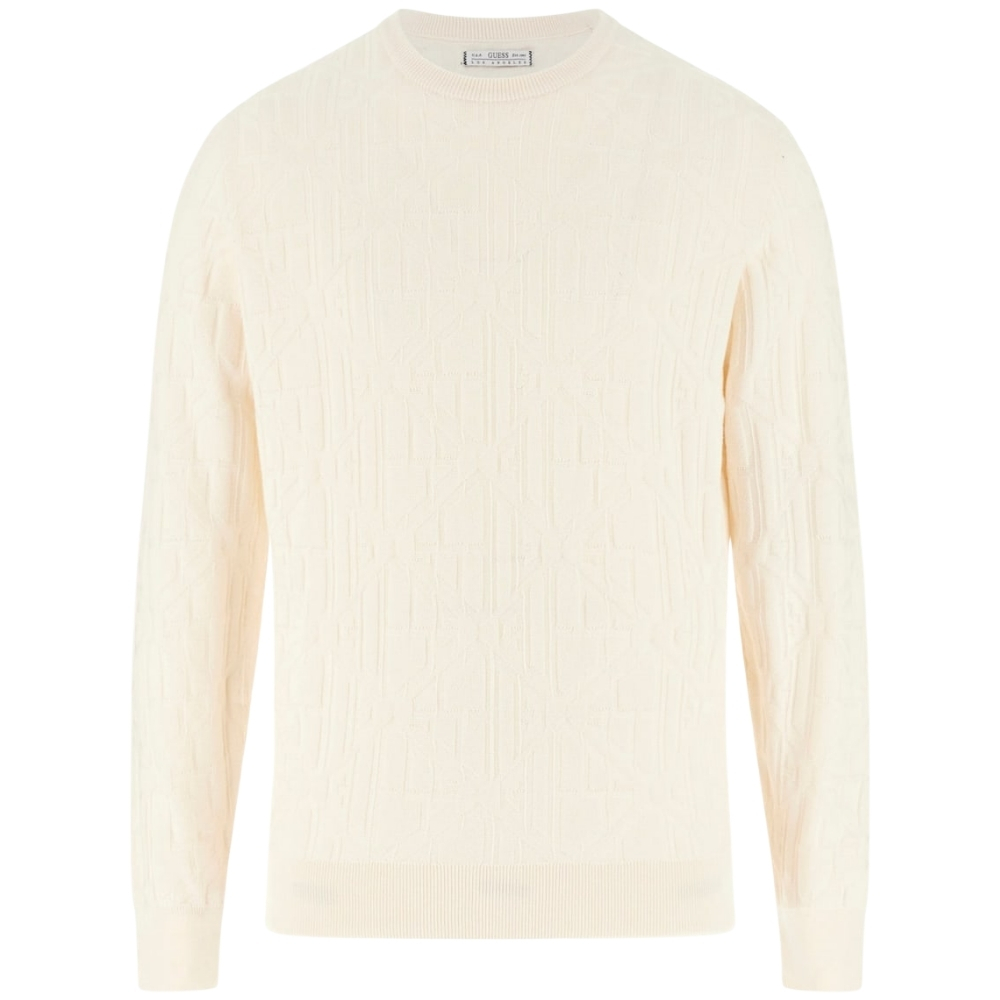 Maglione Guess con logo in rilievo