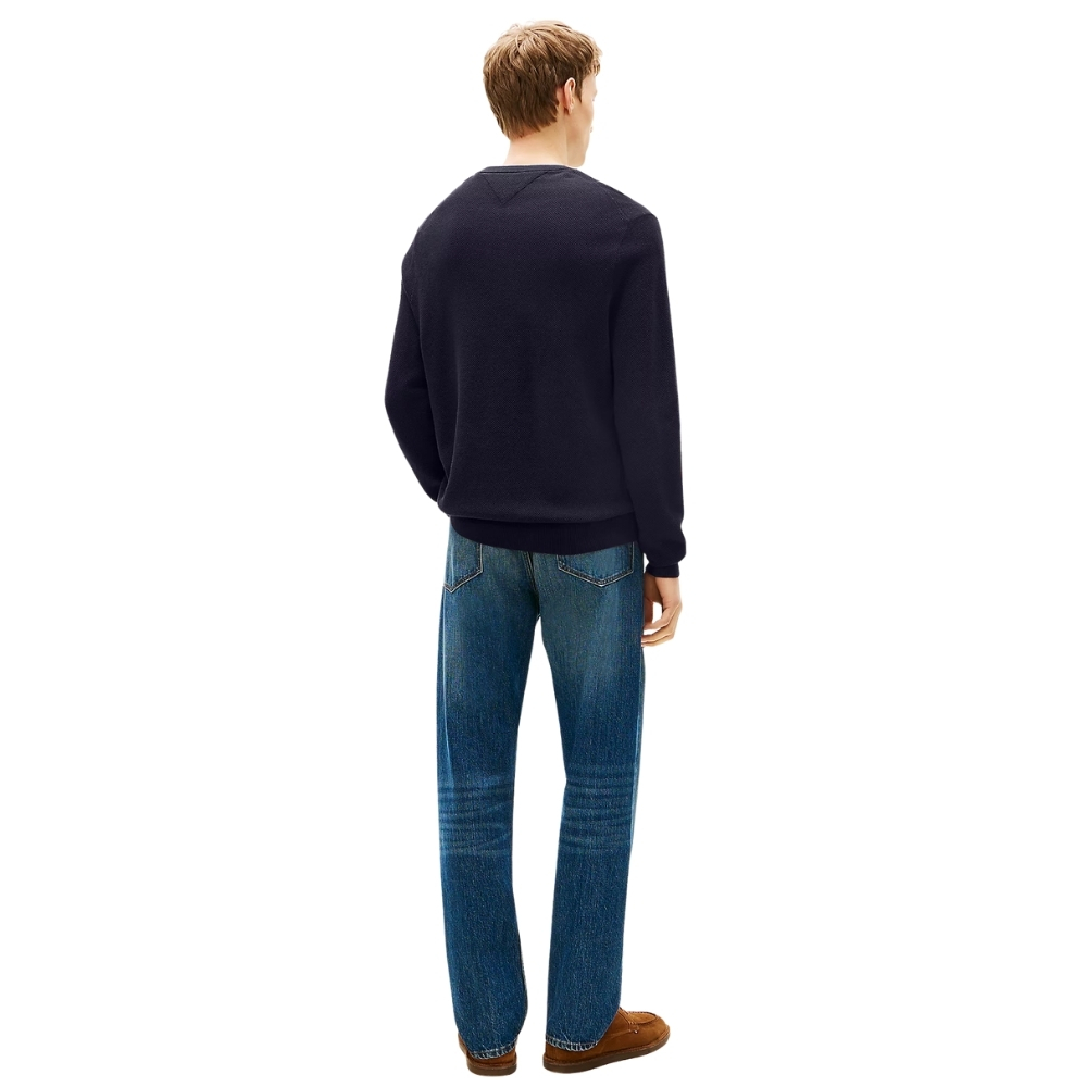 Pullover Tommy Hilfiger con bandierina ricamata