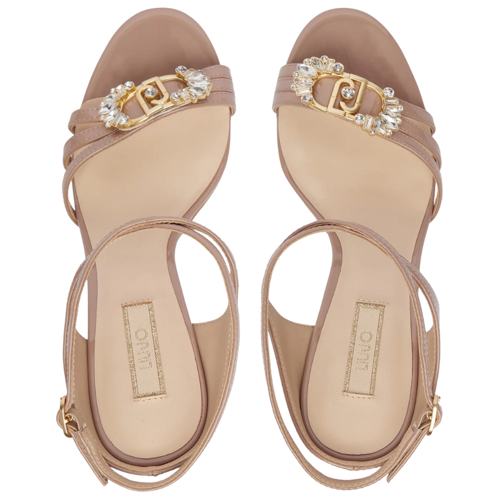 Sandalo Liu Jo tracy 03 con tacco e logo