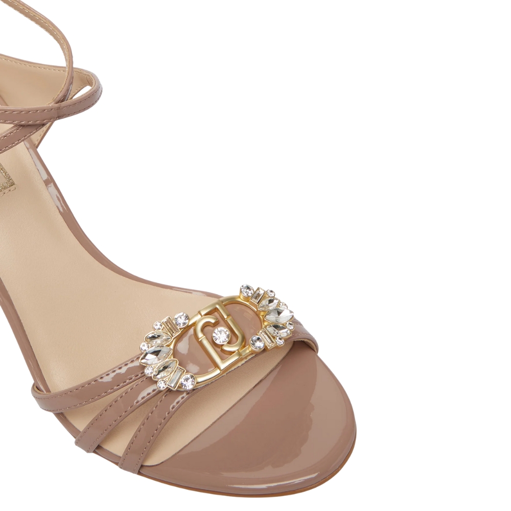 Sandalo Liu Jo tracy 03 con tacco e logo