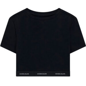 Top Guess cropped con fascia logata