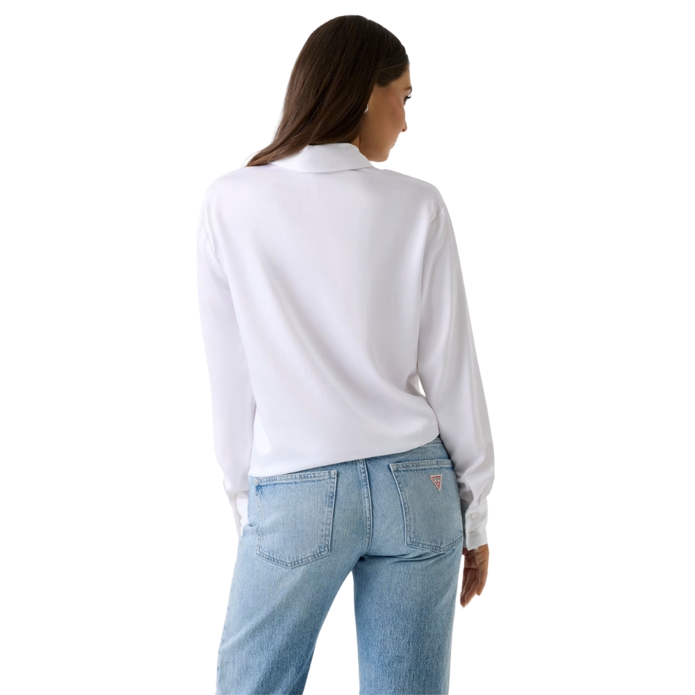 Camicia Guess in raso con fiocco