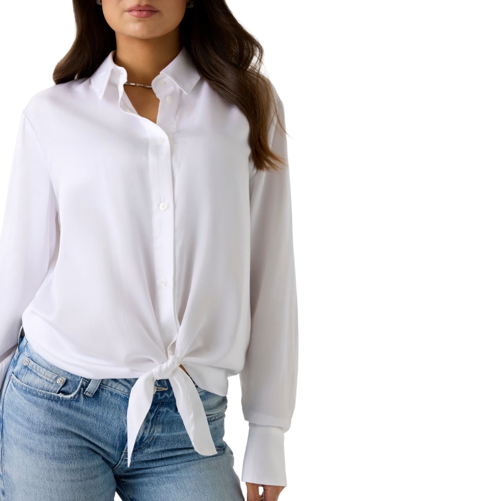 Camicia Guess in raso con fiocco