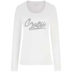 T-shirt Guess con logo in strass