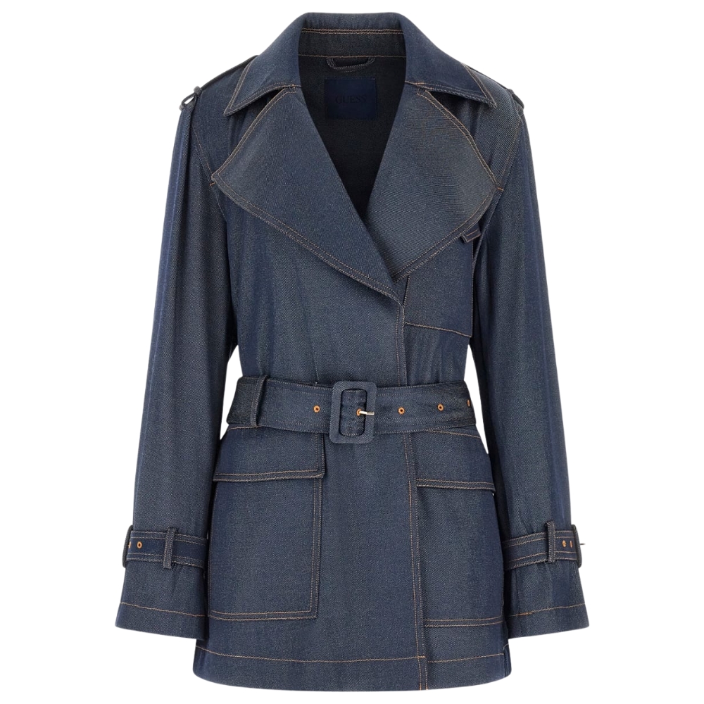 Trench Guess in denim con cintura