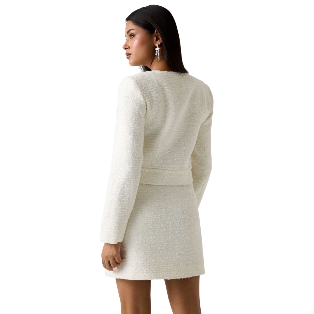 Giacca Guess in tweed misto lana