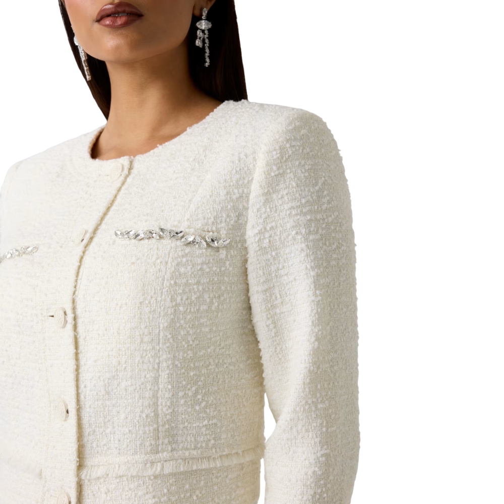 Giacca Guess in tweed misto lana