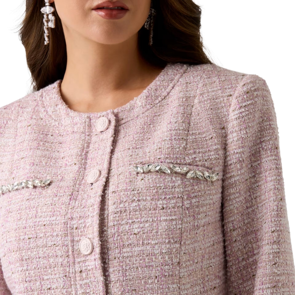 Giacca Guess in tweed misto lana