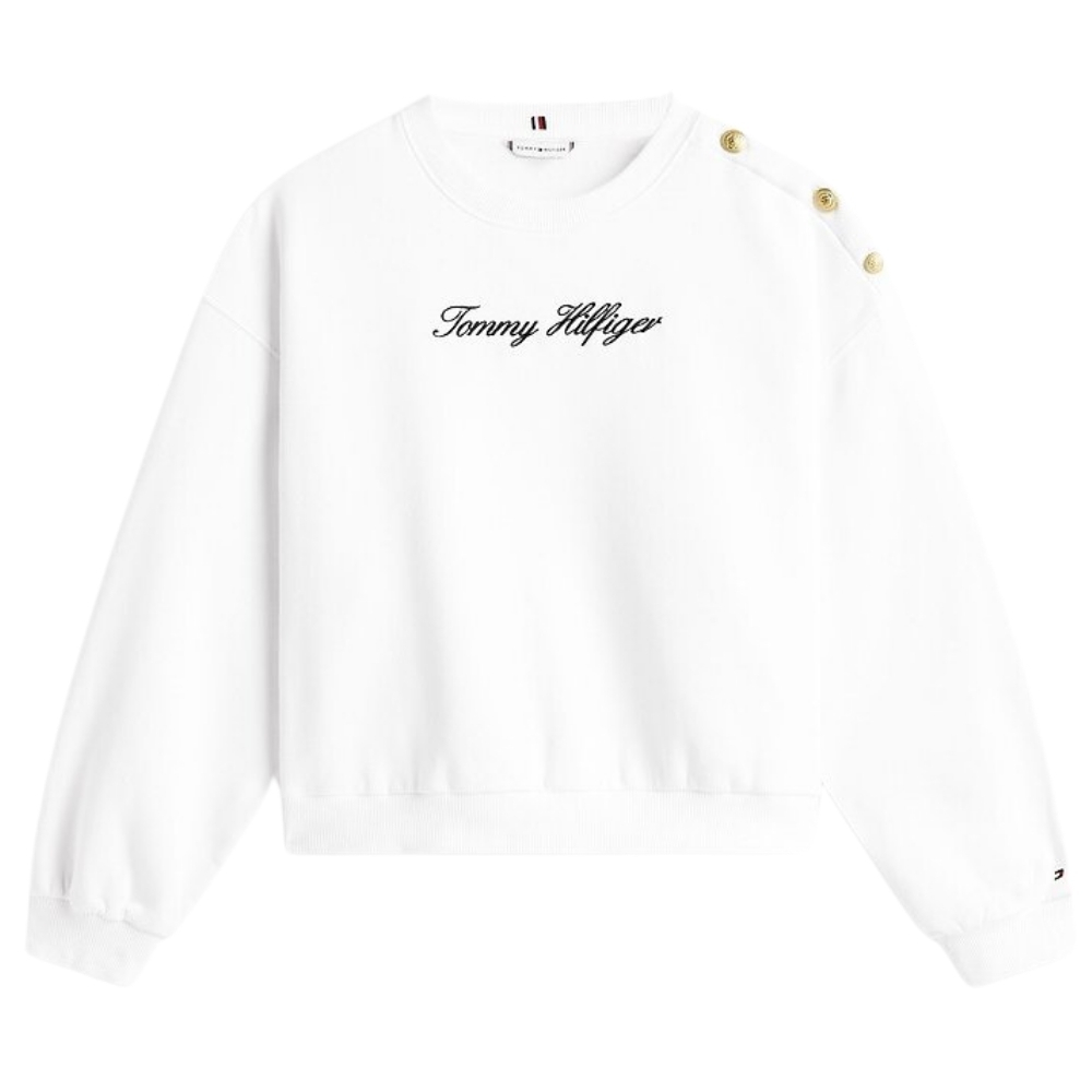 Felpa Tommy Hilfiger con bottoni dorati