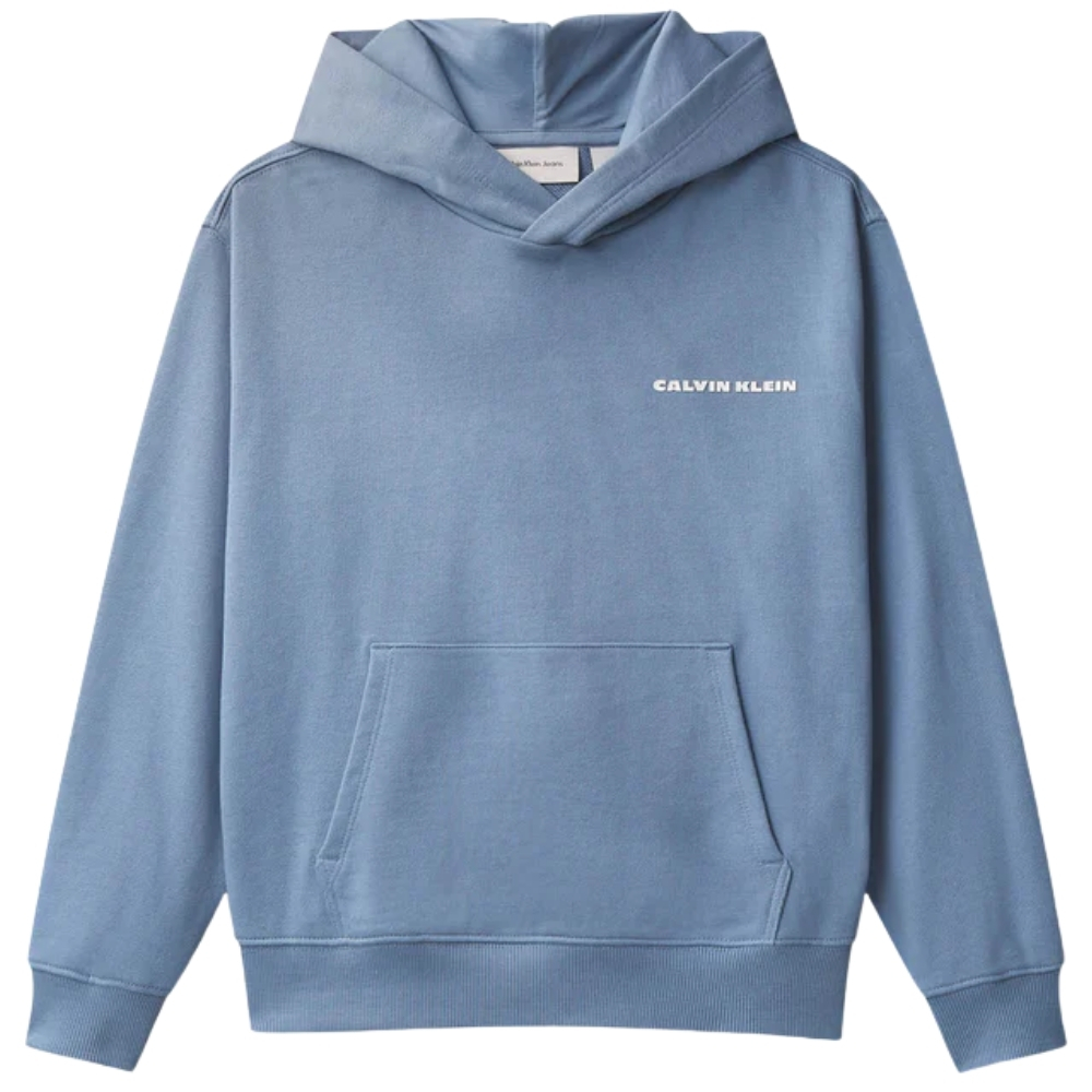 Felpa Calvin Klein con cappuccio e logo stampato sul retro