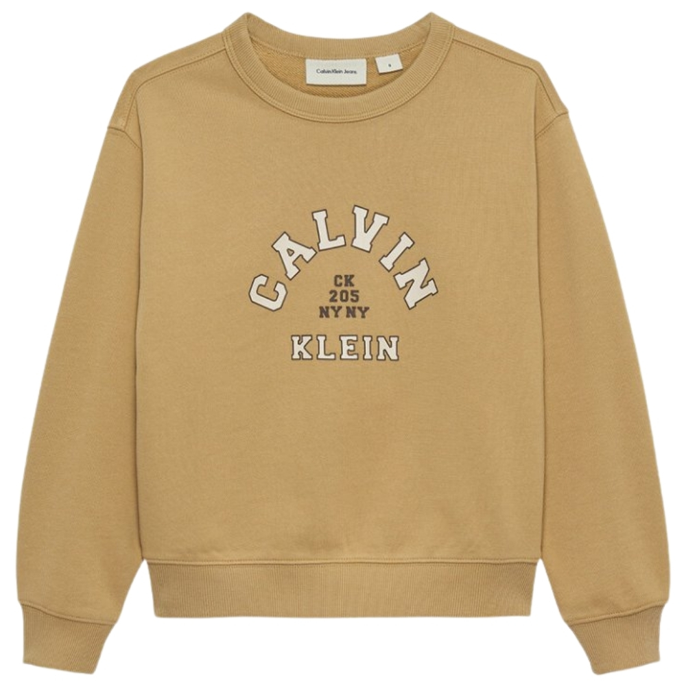 Felpa Calvin Klein in stile college taglio relaxed