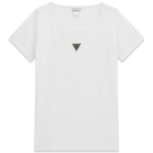 T-shirt Guess kids logo strass a costine