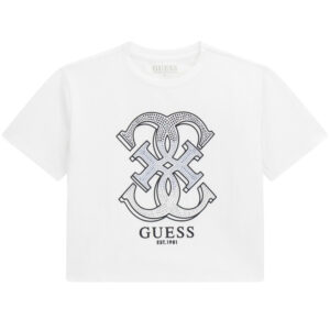 T-Shirt Guess con logo in strass