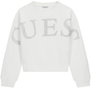 Felpa Guess kids logo strass