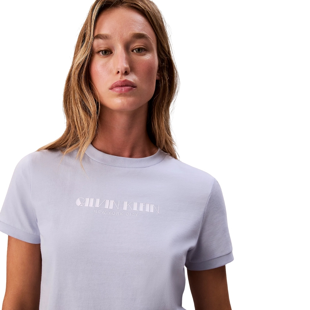 T-Shirt Calvin Klein corta con grafica con logo