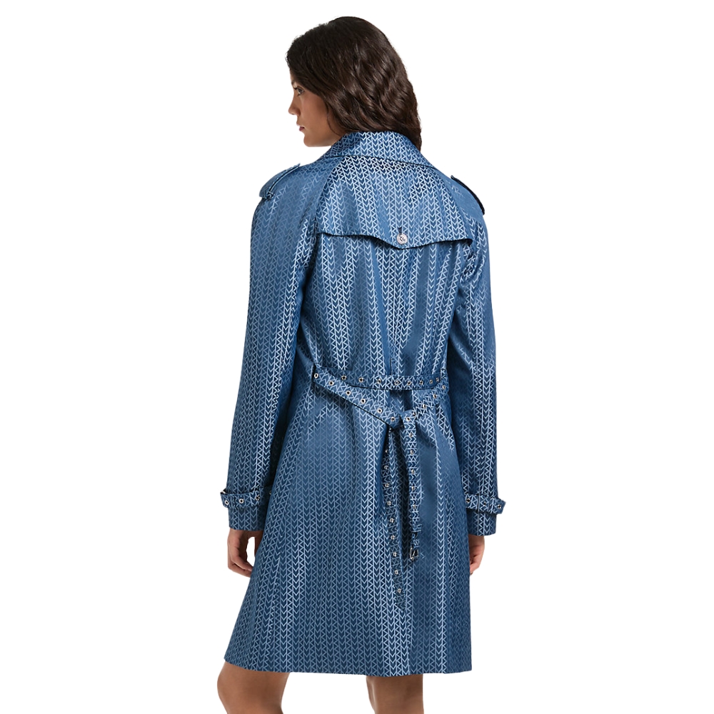 Trench Michael Kors con logo jacquard