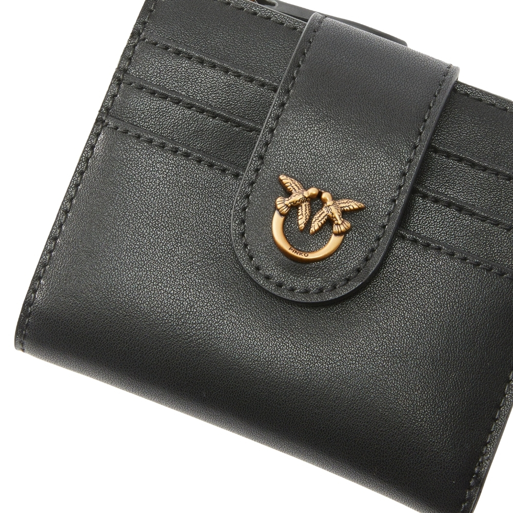 Portafoglio Pinko piccolo in pelle con logo - immagine 2