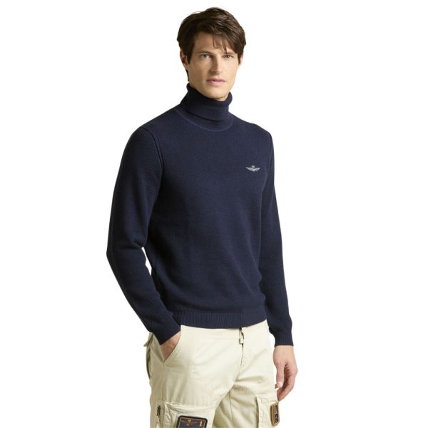 Maglione Aeronautica Militare a collo alto in misto lana