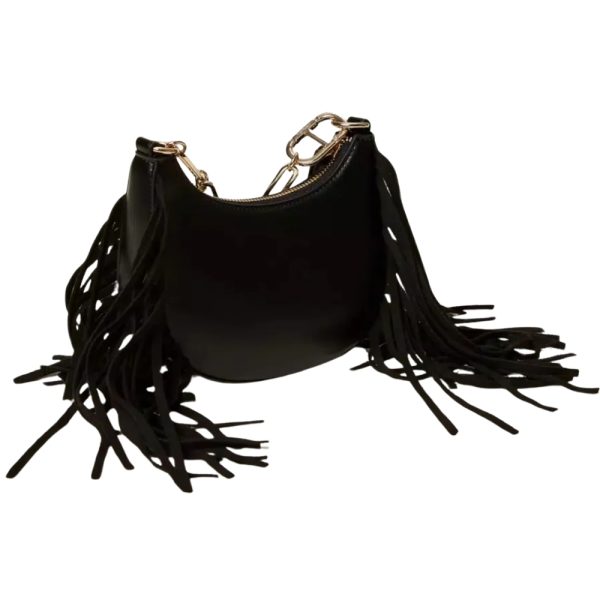 Borsa Twinset Hobo mini con frange