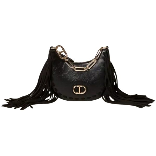 Borsa Twinset Hobo mini con frange